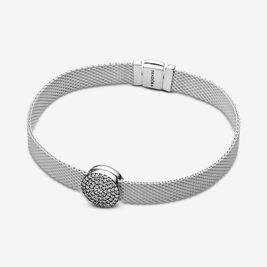 Round Pavé Clip Charm