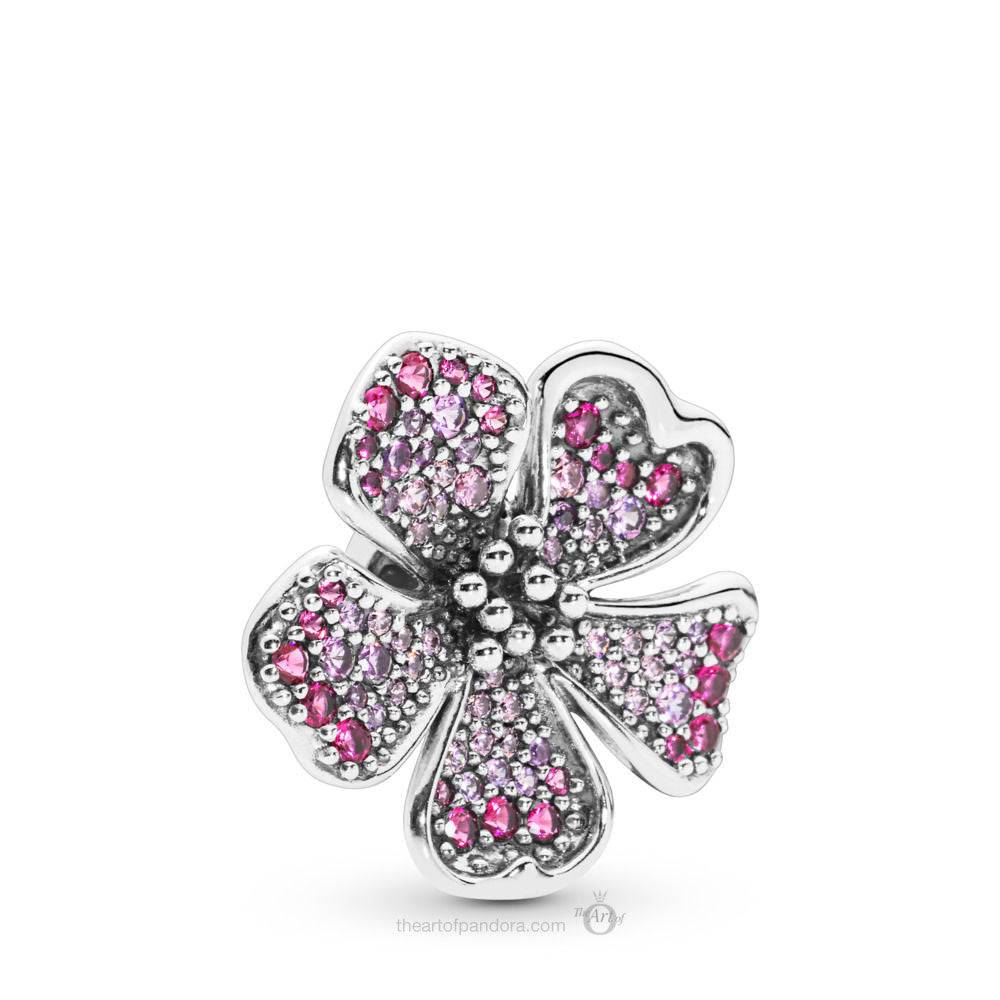 Big Peach Blossom Flower Charm