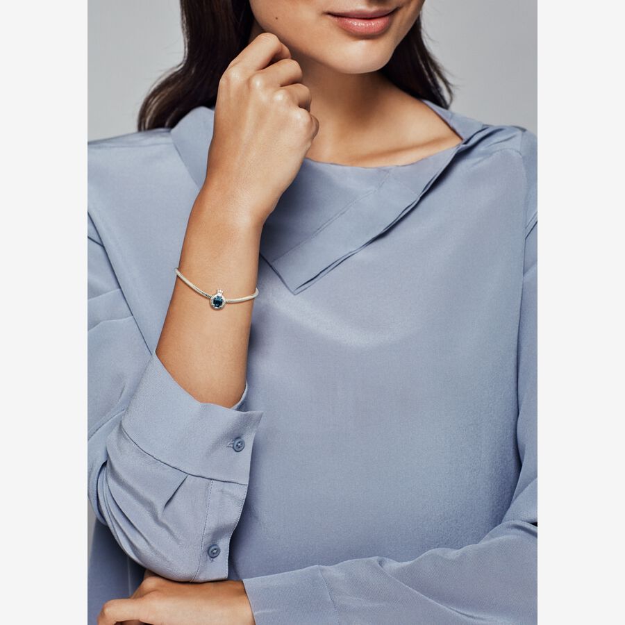 Blue Sparkling Crown O Charm