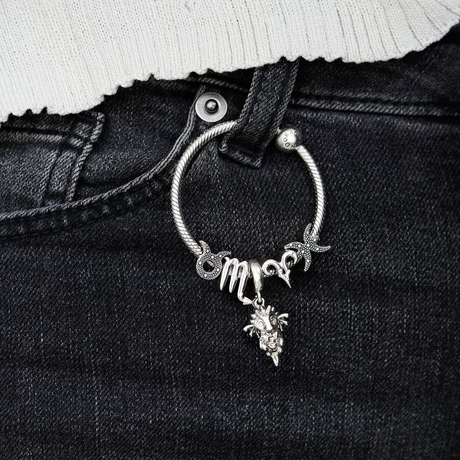 Sparkling Aries Zodiac Sign Charm