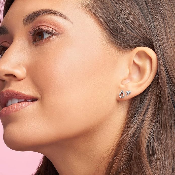 Polished Crown O Stud Earrings