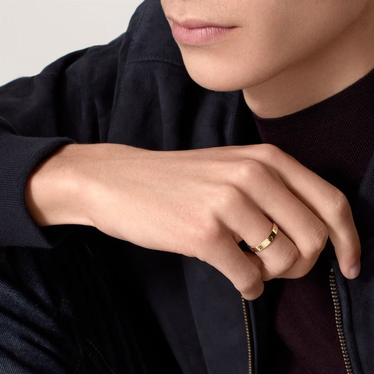 LOVE Wedding Band, Yellow Gold