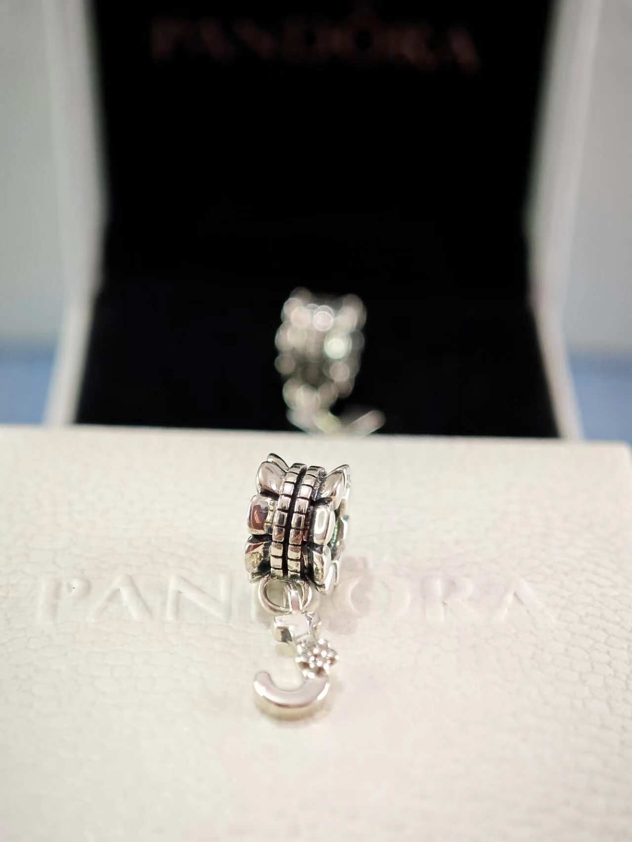 Letter J Dangle Bead