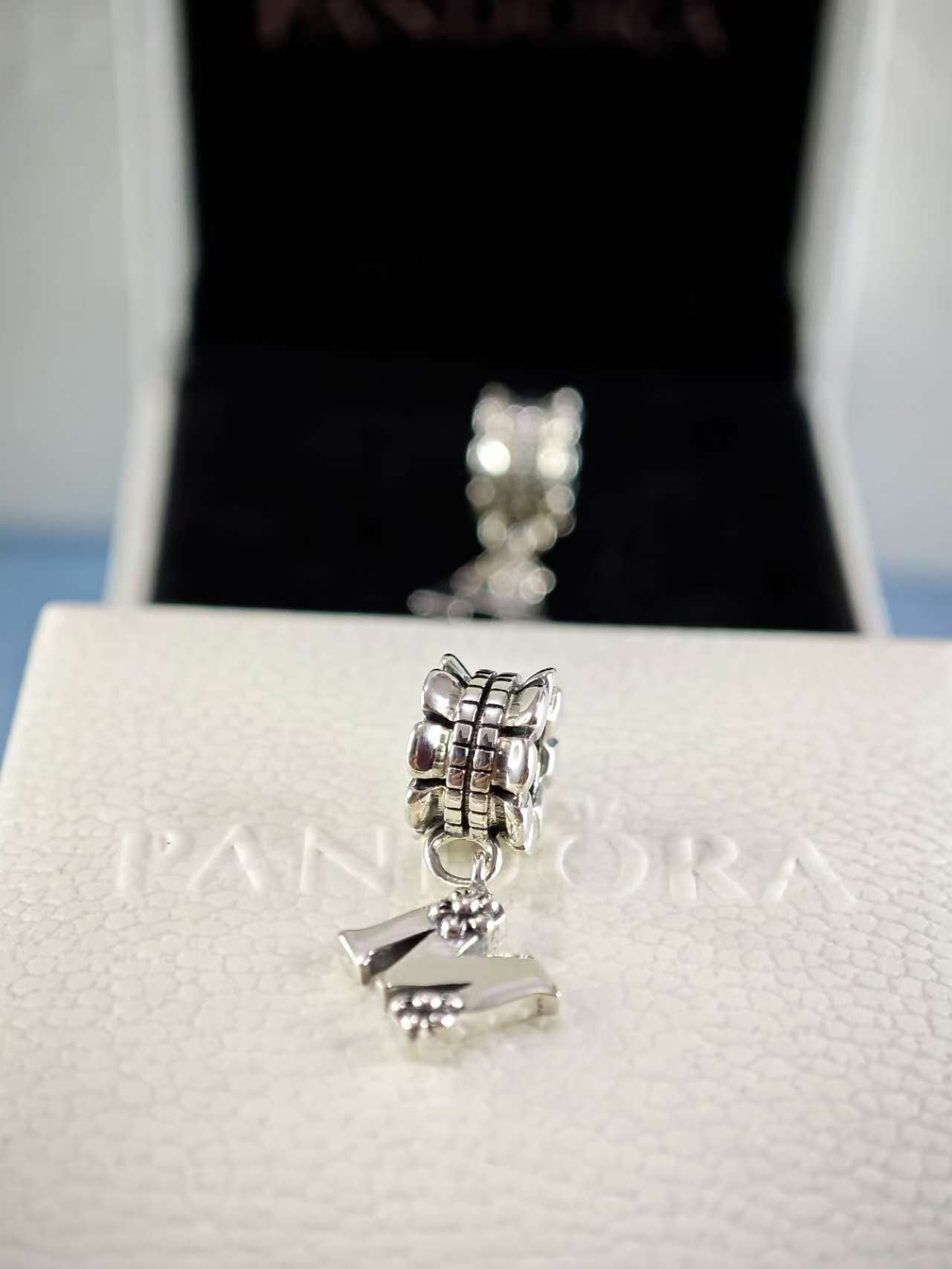 Letter M Dangle Bead
