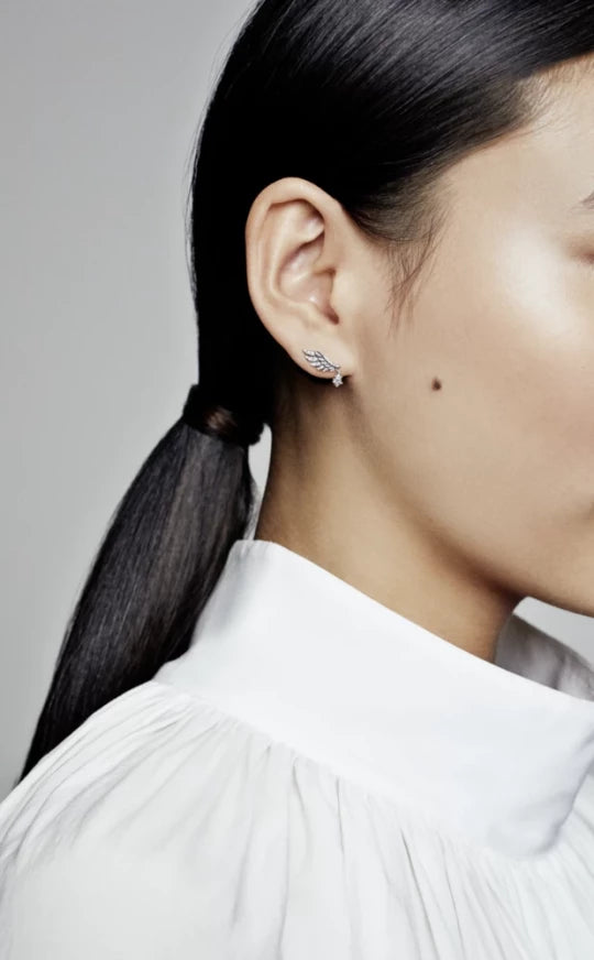 Dangling Angel Wing Stud Earrings