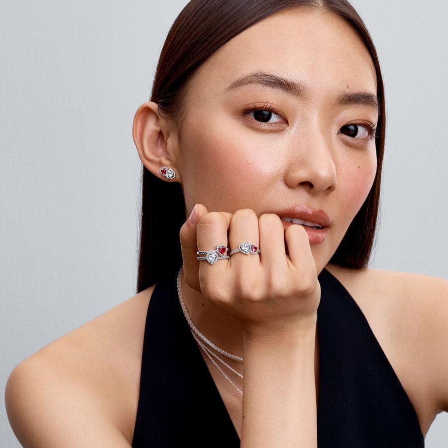 Halo Hearts Ring