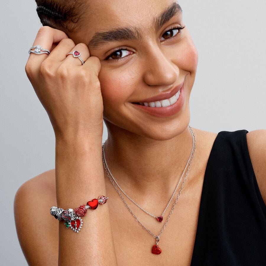 Heart Wings Clasp Snake Chain Bracelet