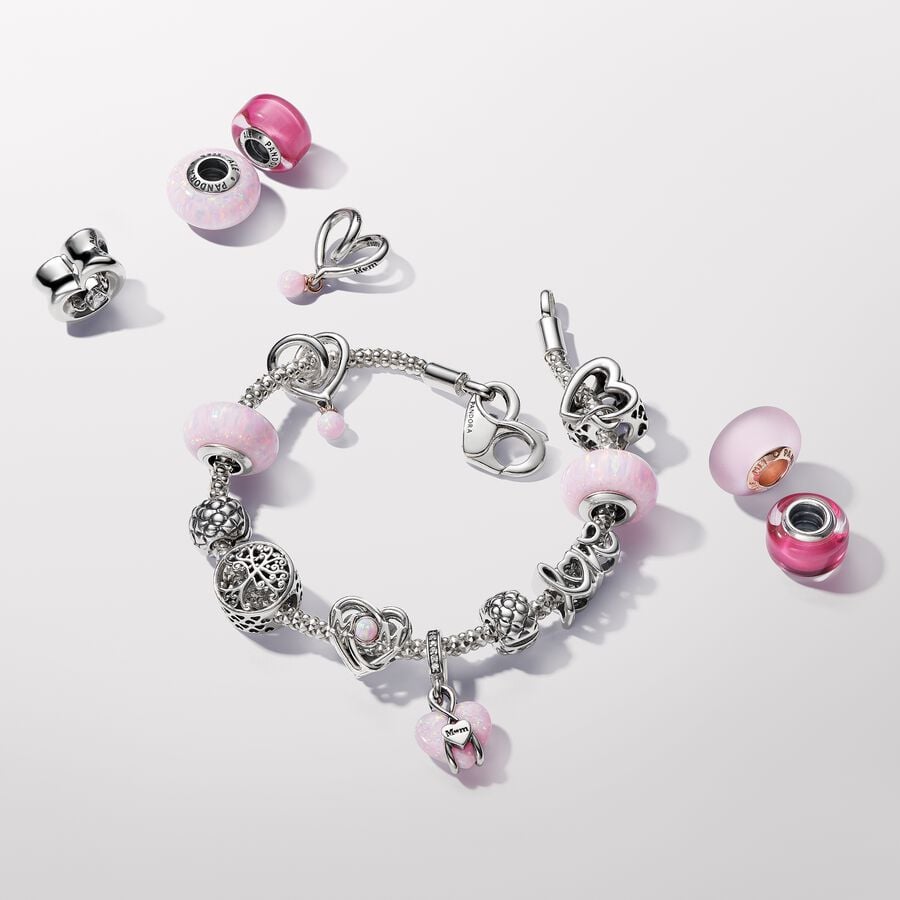 Two-tone Wrapped Heart Charm