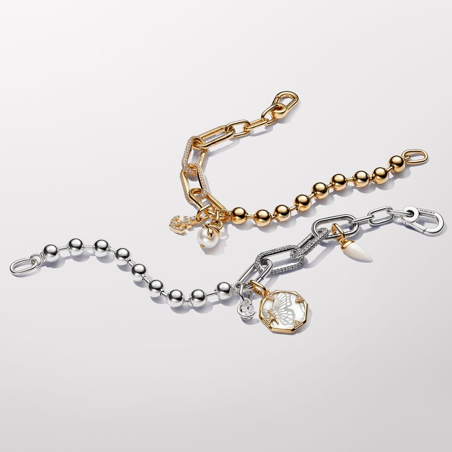 Gold-Plated ME Shark Tooth Mini Dangle Charm