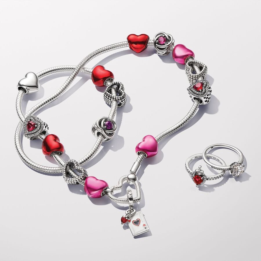Heart Closure Snake Chain Necklace 45CM