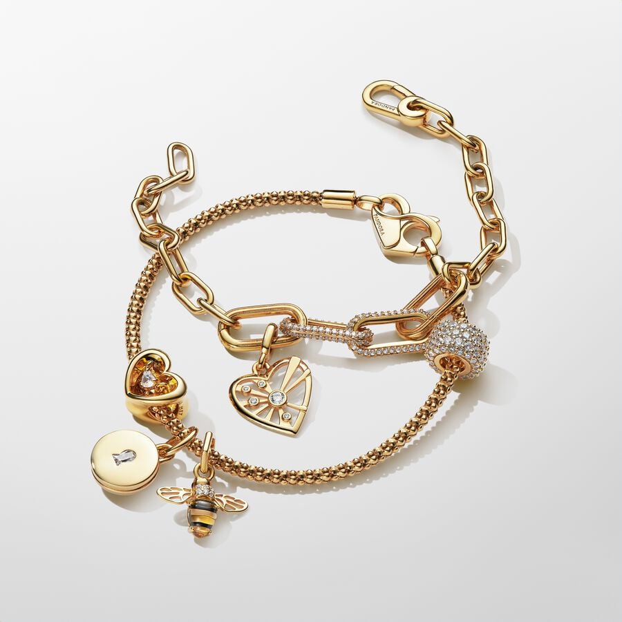 Gold ME Link Chain Bracelet