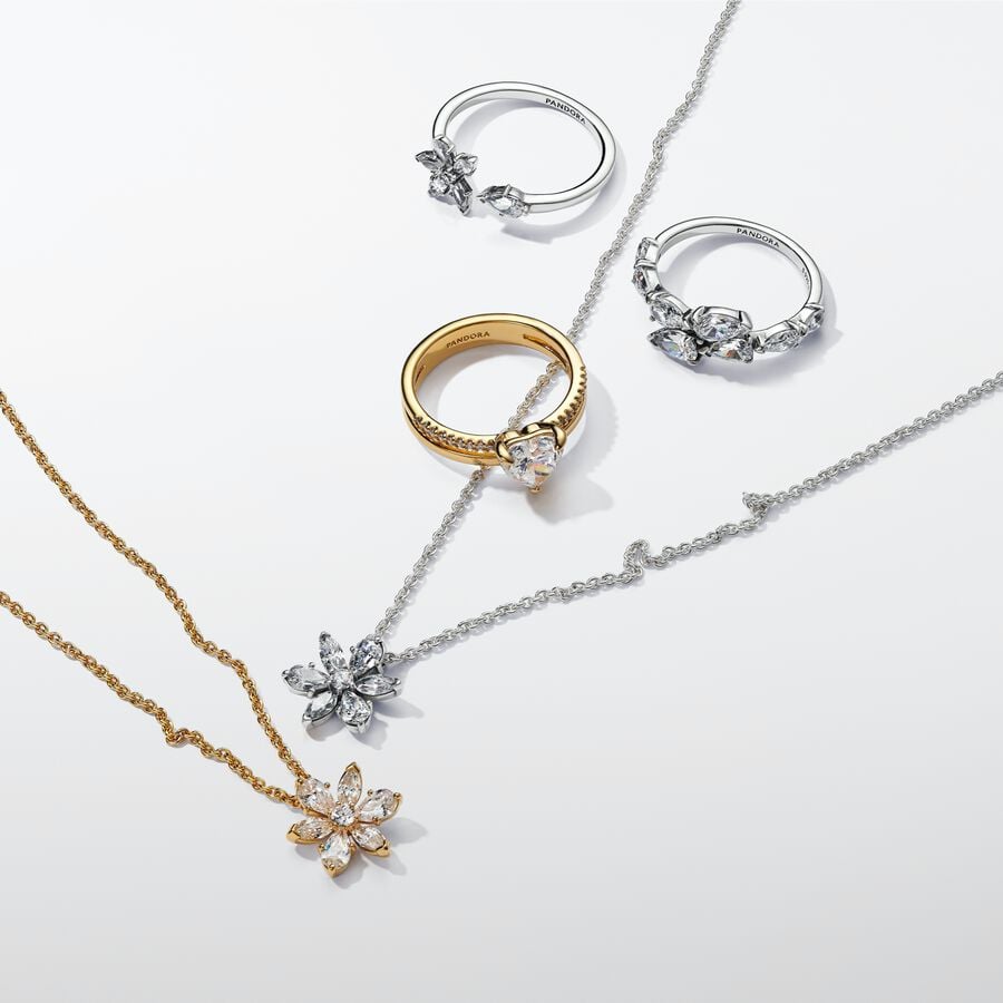 Sparkling Herbarium Cluster Necklace