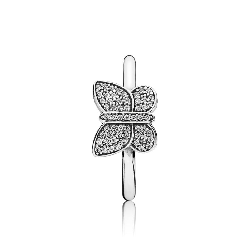 Sparkling Butterfly Ring