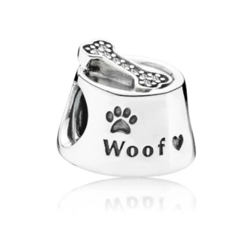 Woof Dog Bowl Charm