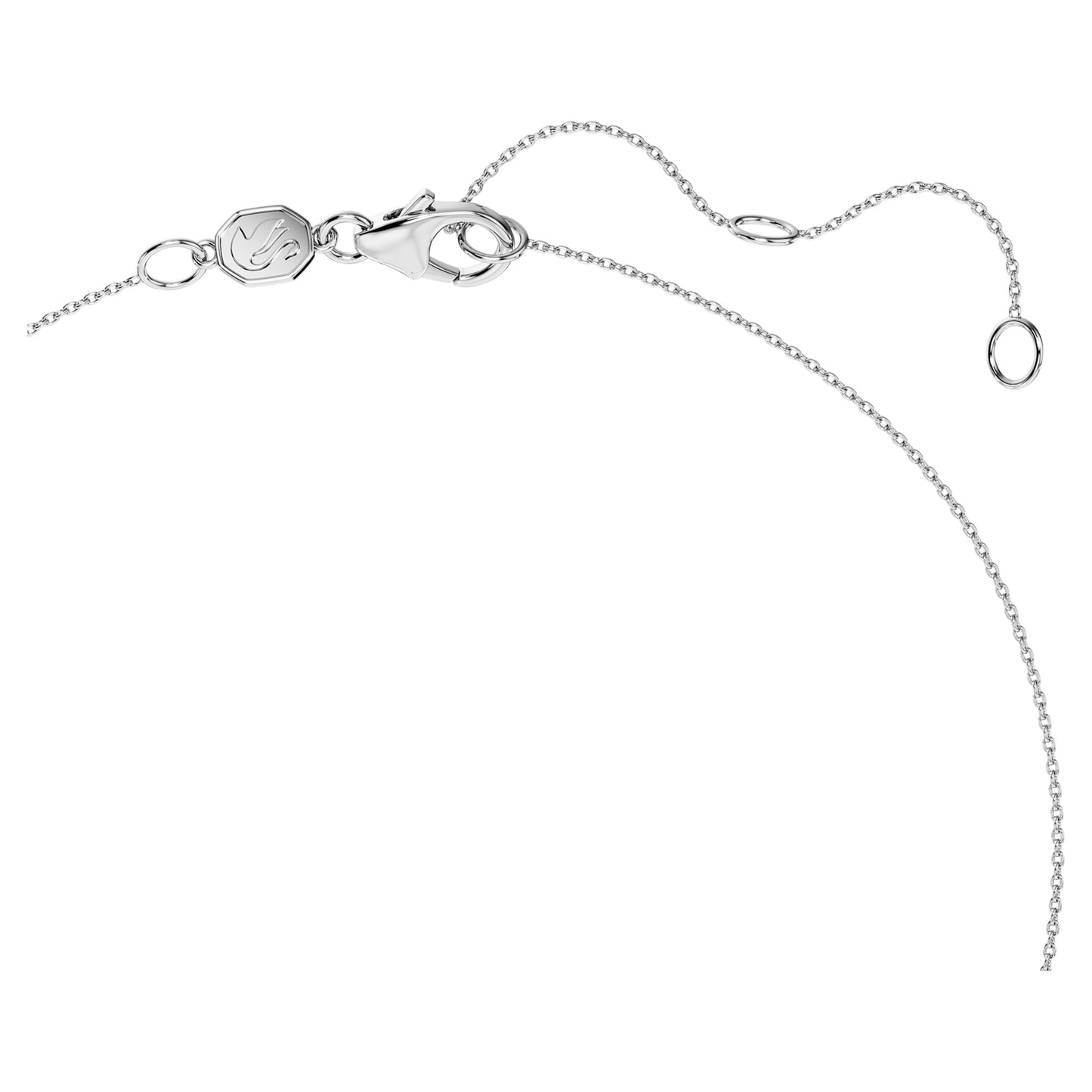 Eternity Necklace, Rhodium plated, Laboratory grown diamond