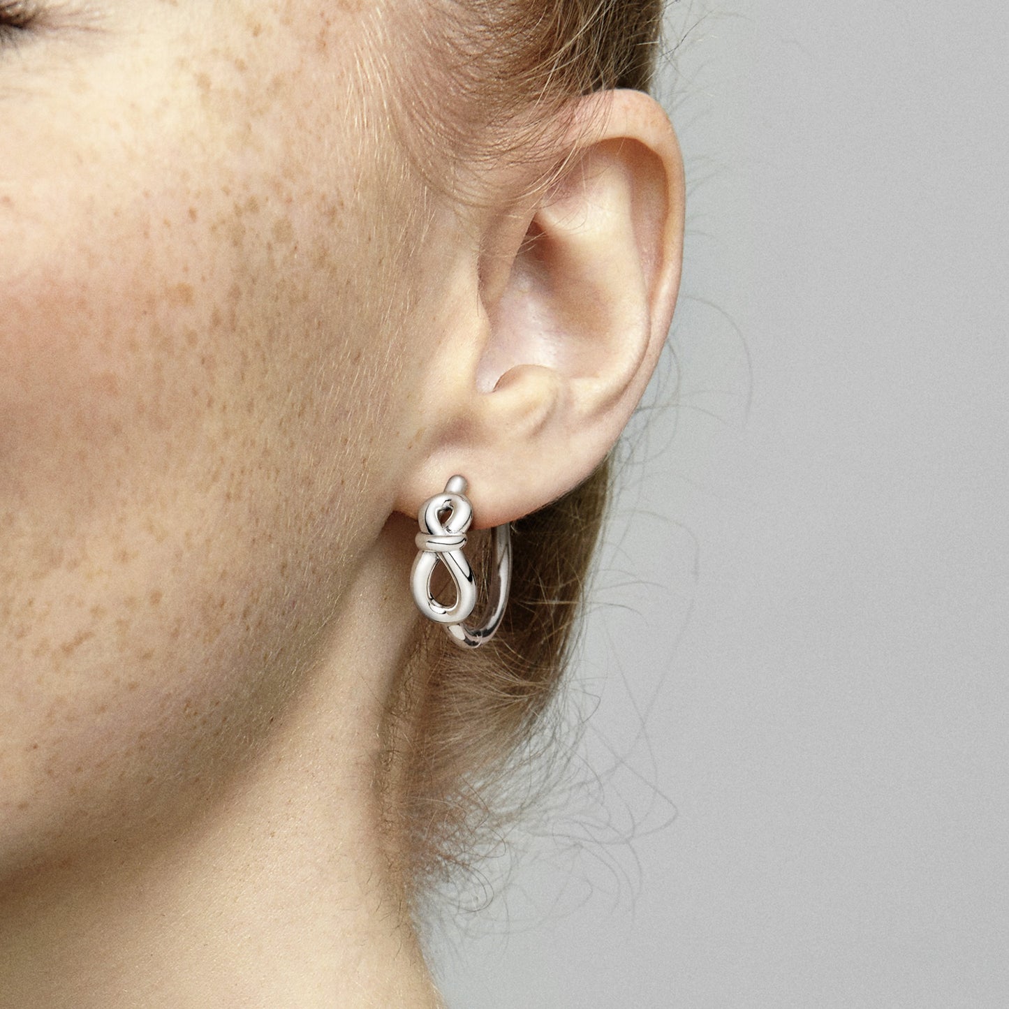 Infinity Knot Hoop Earrings