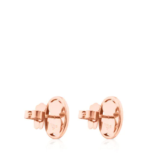 Rose Vermeil Silver Camille Earrings with Rhodonite