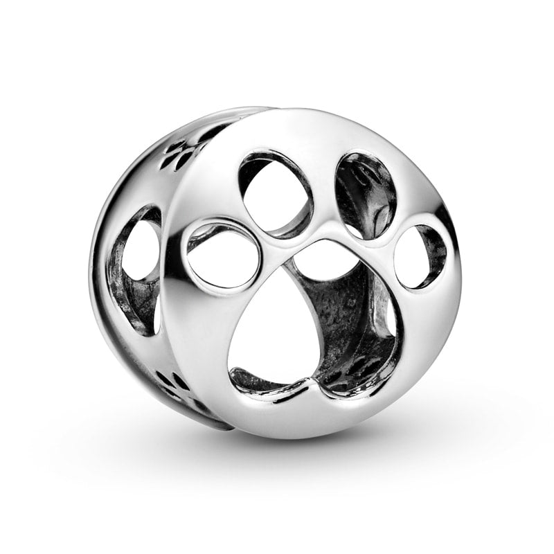 Openwork Paw Print Charm
