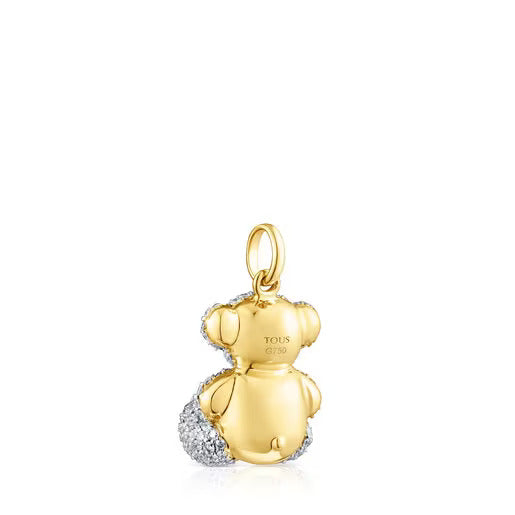 Gold Bold Bear 3D bear pendant