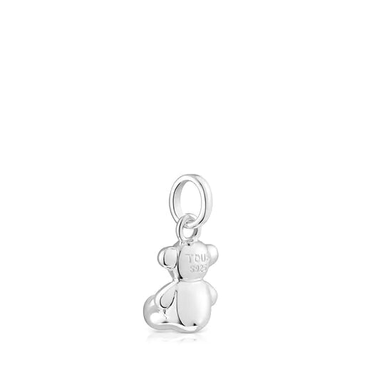 Small Bold Bear 3d Bear Pendant In Sterling Silver