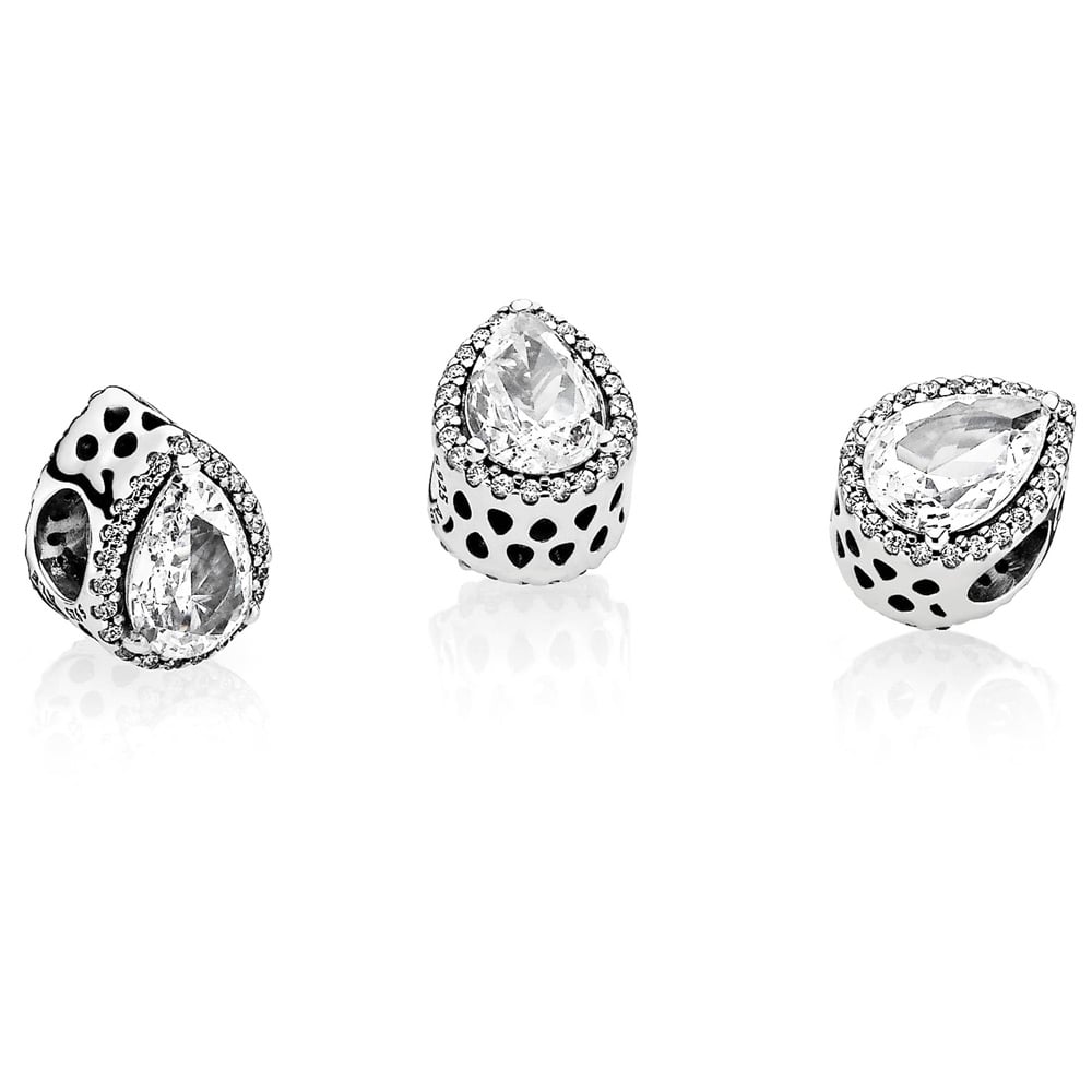 Radiant Teardrop Charm