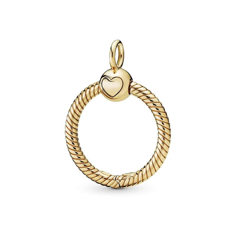 Gold-Plated Shine Small O Charm Carrier