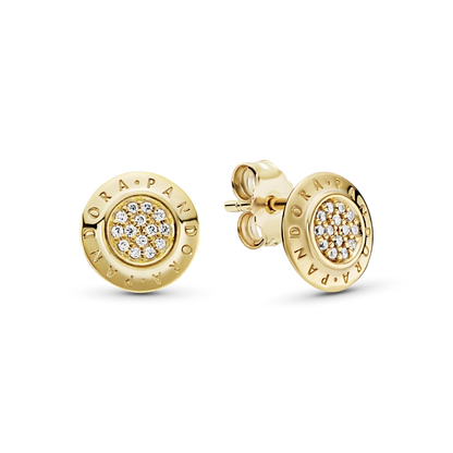 Shine Logo Stud Earrings