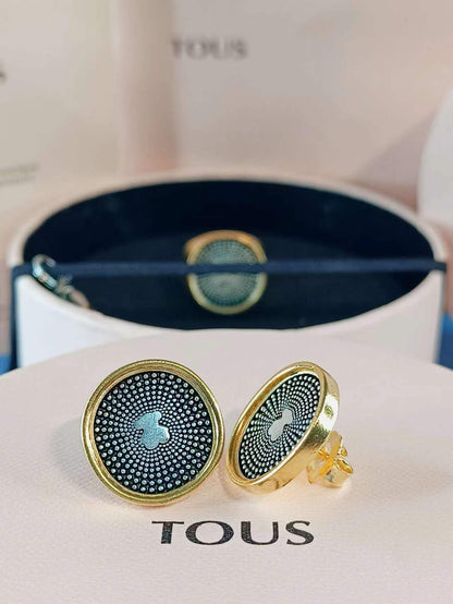 Two-tone Oursin Earrings
