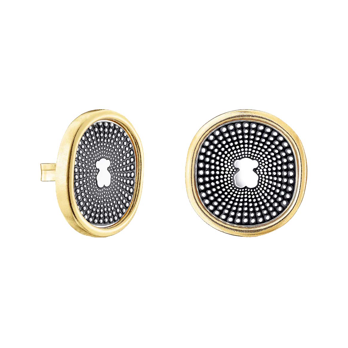 Two-tone Oursin Earrings