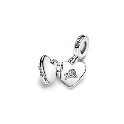 The Nightmare Before Christmas Sally and Jack Heart Dangle Charm