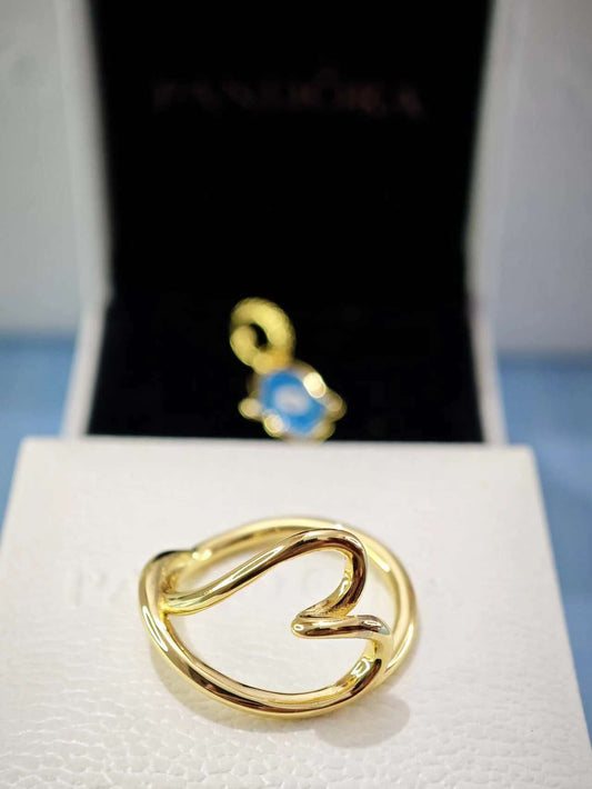 Organically Shaped Heart Ring