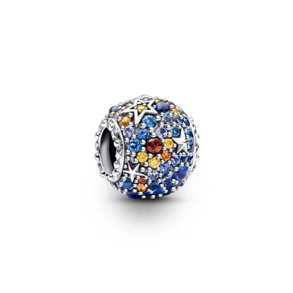 Planet Mercury & Stars Sparkling Charm