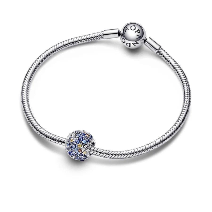 Planet Mercury & Stars Sparkling Charm