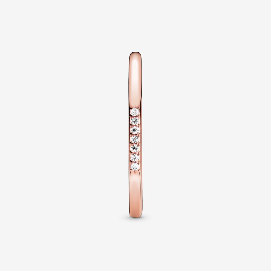 Multifaceted Ring Rose gold plated