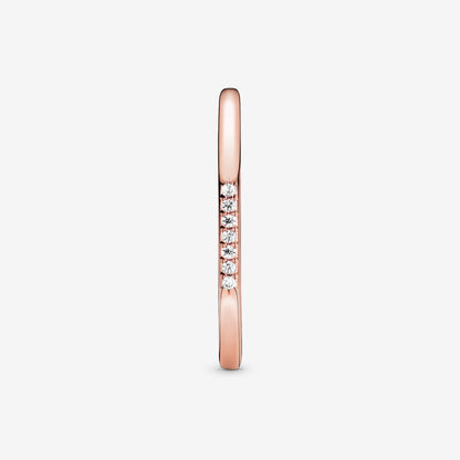 Multifaceted Ring Rose gold plated