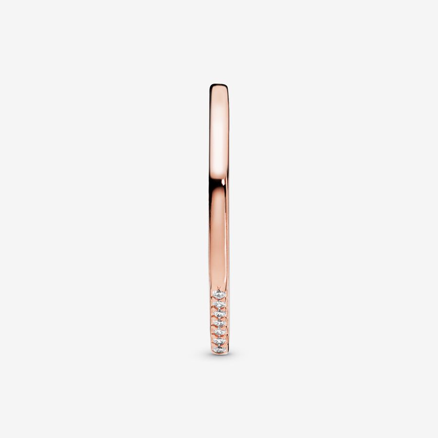 Multifaceted Ring Rose gold plated