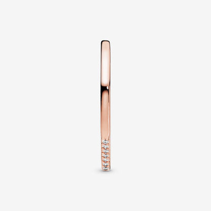 Multifaceted Ring Rose gold plated