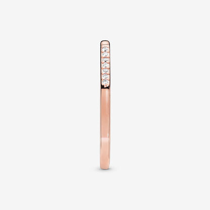 Multifaceted Ring Rose gold plated