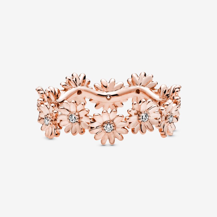 Sparkling Daisy Flower Crown Ring
