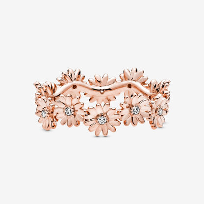 Sparkling Daisy Flower Crown Ring