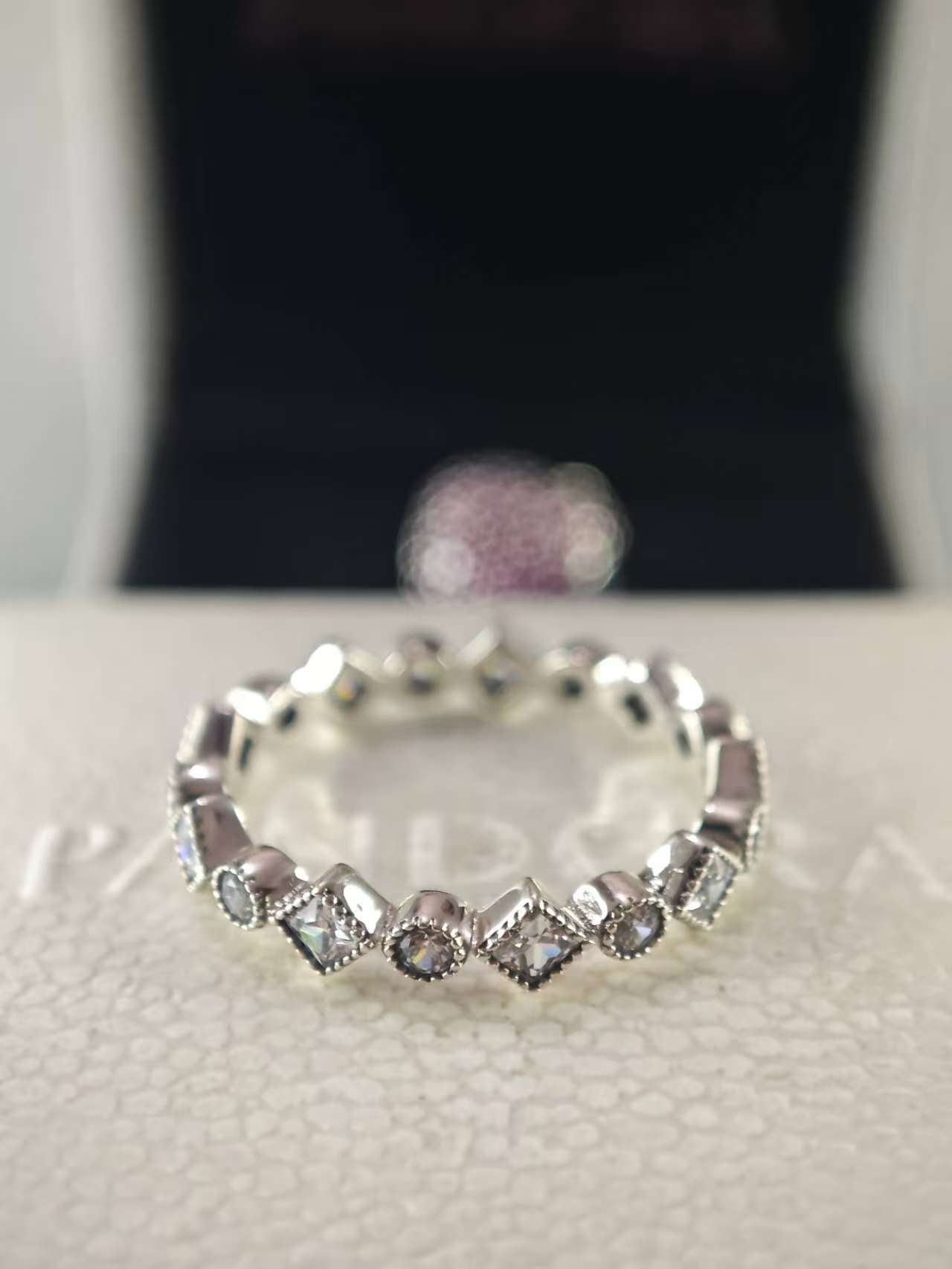 Alluring Brilliant Princess Ring with Zirconia