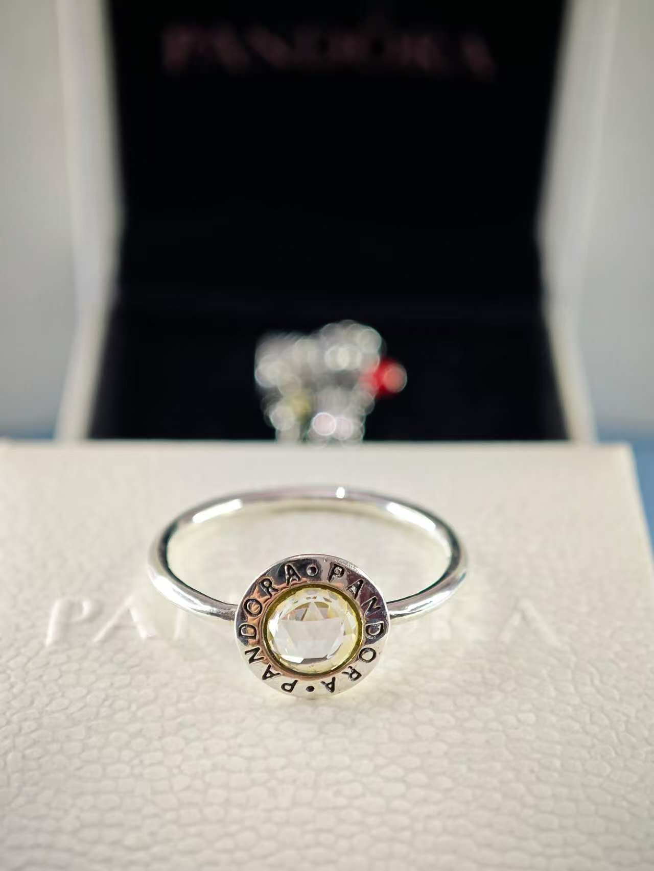 Sterling Silver Radiant Signature Logo Ring