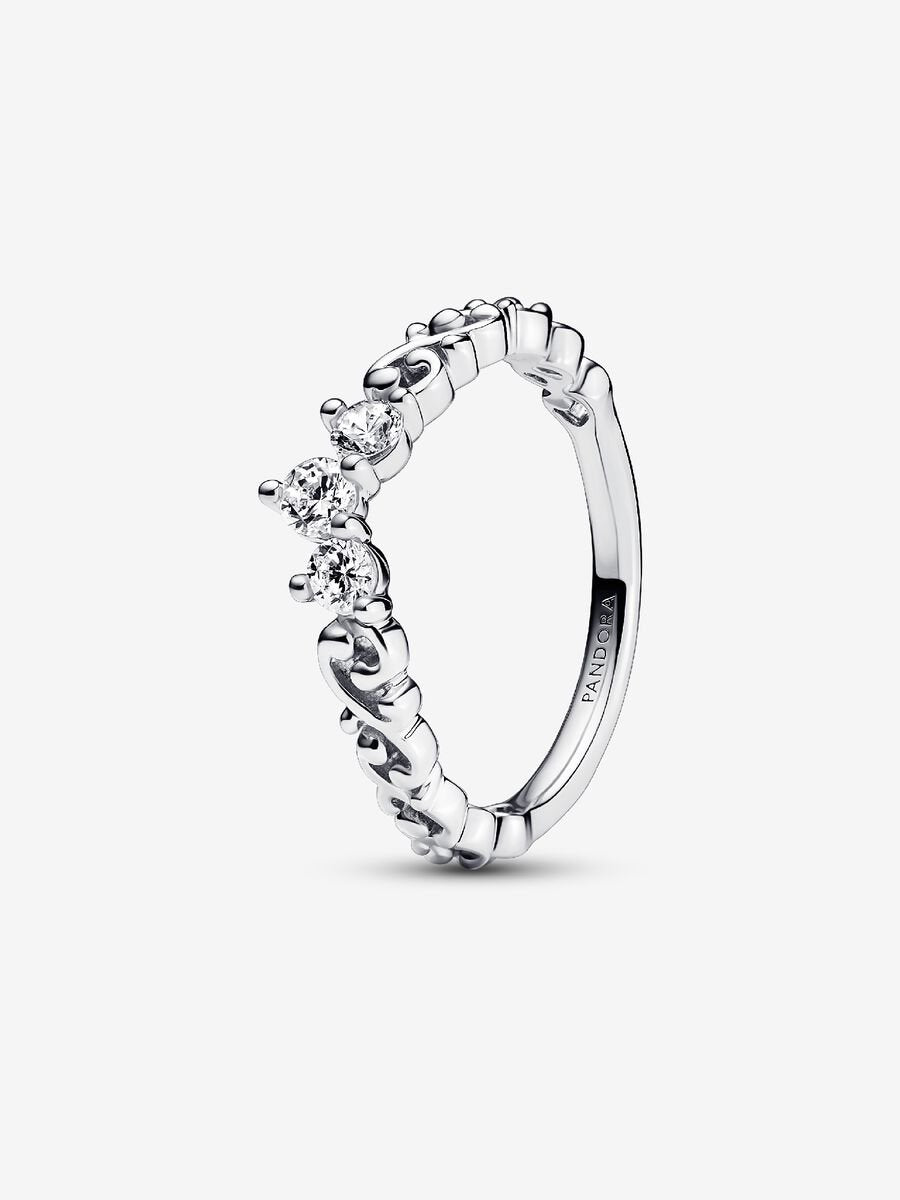 Regal Swirl Tiara Ring