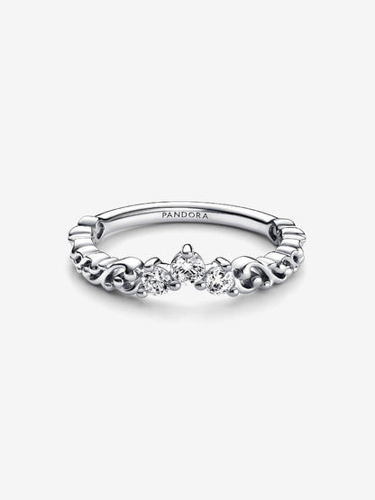 Regal Swirl Tiara Ring