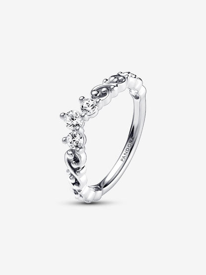 Regal Swirl Tiara Ring