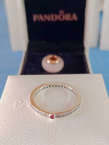 Sparkling Love Message Ring