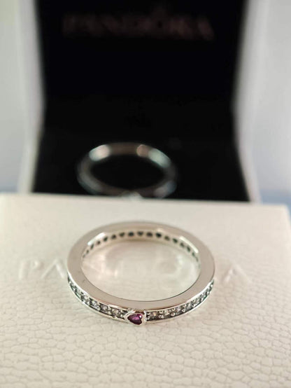 Sparkling Love Message Ring