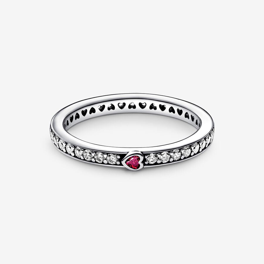 Sparkling Love Message Ring