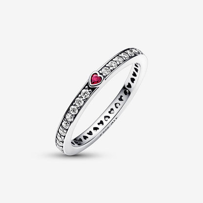 Sparkling Love Message Ring