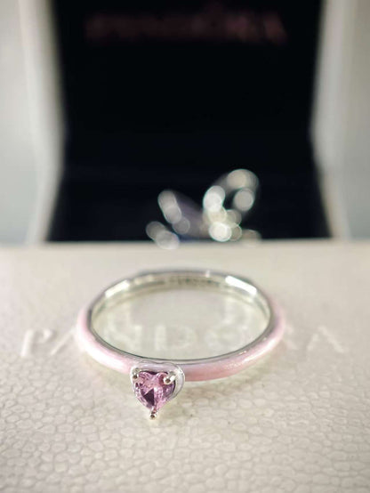 Pink Chakra Heart Ring